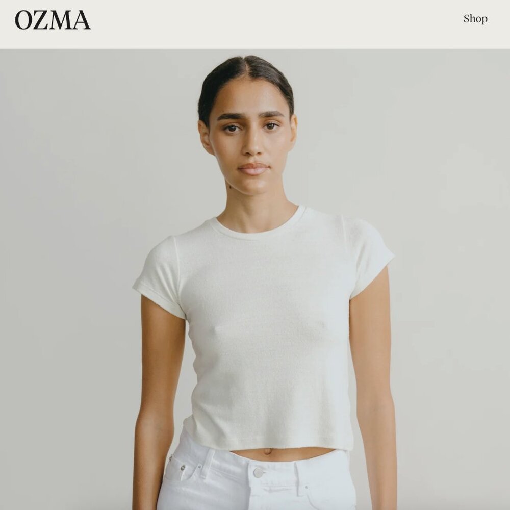 OZMA Lou Tee, XL, Natural, NWT